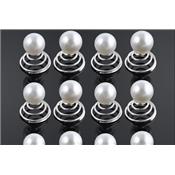 Lot de 6 spirales perles coiffure mariage