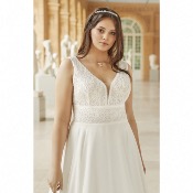 Robe Vivienne ivoire bohème Bianco Evento T 34 à 50