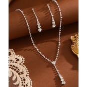 Parure fantaisie Intuition en strass argenté