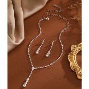 Parure fantaisie Intuition en strass argenté