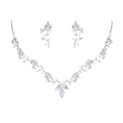 Parure de mariée en cristaux et argent 