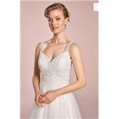 Destockage! Robe de mariée NEOLINE T42 ivoire dentelle tulle