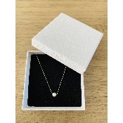 Collier de mariage fantaisie argenté ou doré avec perle de 6 mm