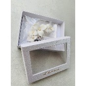 Peigne à cheveux 10 cm fleurs en céramique et perles 