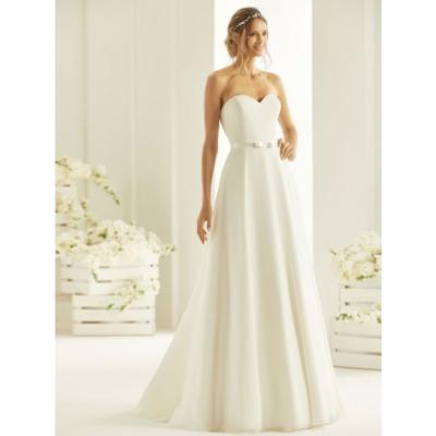 Robe de mariée Harmonia ivoire décolleté coeur, ligne A,  T 36 a 54